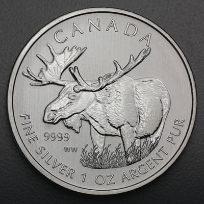 Silbermünze 1oz "Elch" 2012 Wildlife Canada (Kanada) - Hauptansicht