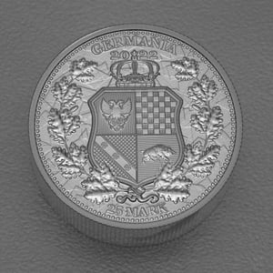 Silbermedaille 5oz "Polonia & Germania" 2022 Allegories (Polen) - Miniaturansicht 2