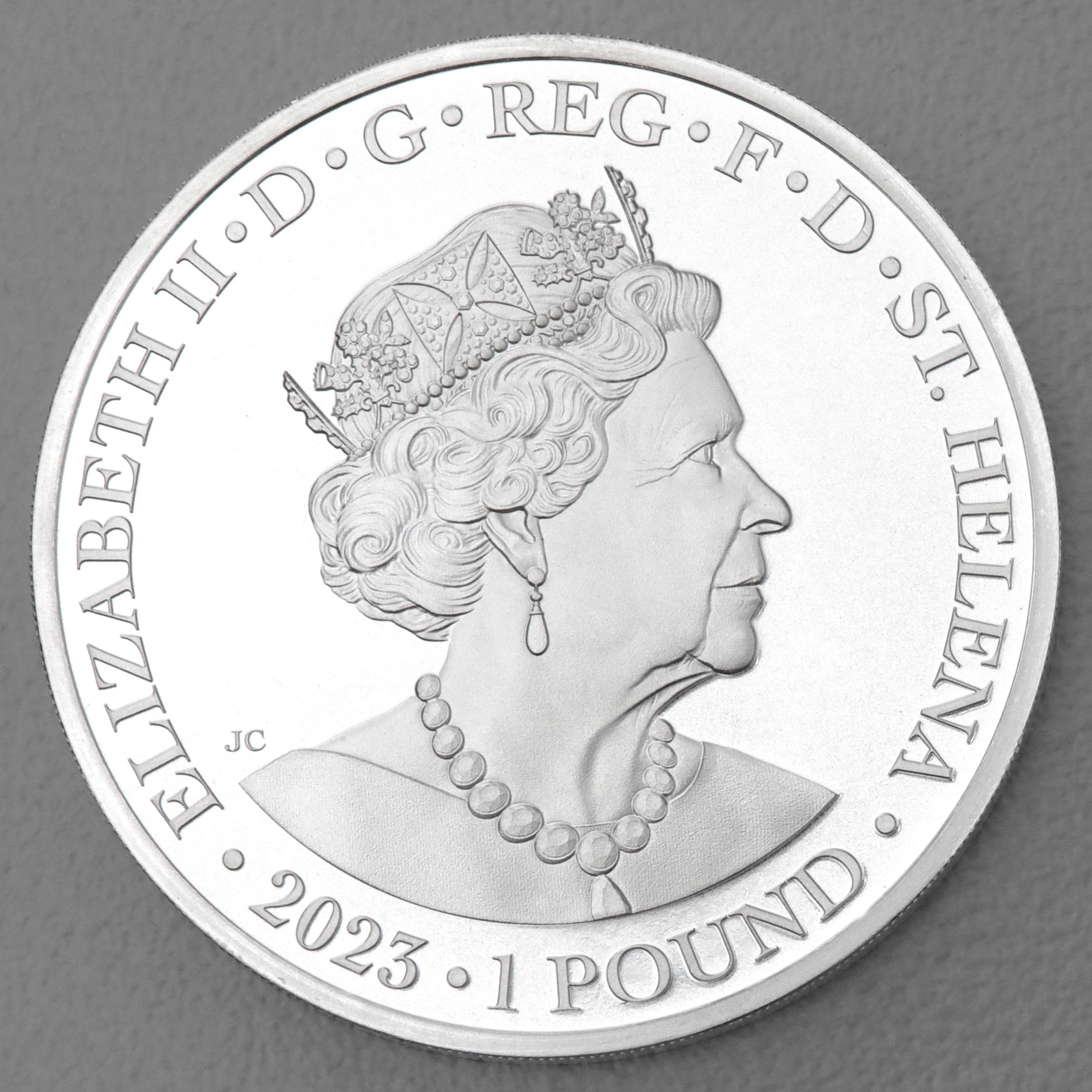 Silbermünze 1oz "Una and Redcrosse" 2023 in Card The Faerie Queene (St. Helena) - Detailansicht 4