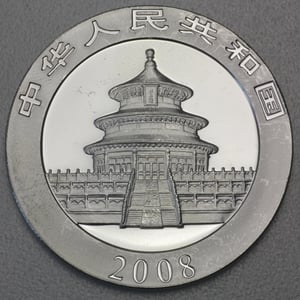 Silbermünze 1oz "Panda" 2008 (China) - Miniaturansicht 2