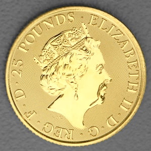 Goldmünze 1/4oz "The Yale of Beaufort" 2023 Royal Tudor Beasts (Großbritannien) - Miniaturansicht 2