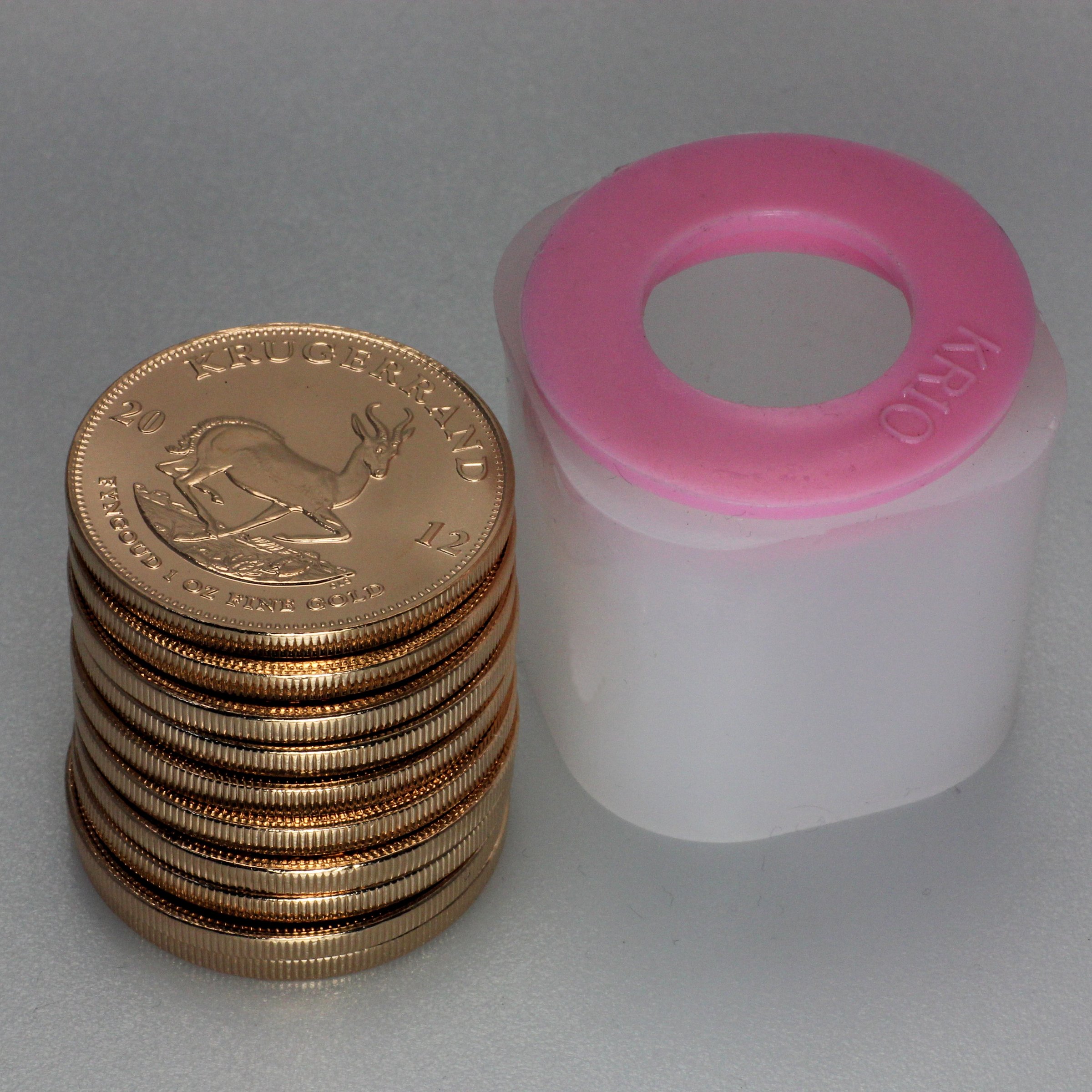 Goldmünze 10 x 1oz "Krügerrand" aktueller Jahrgang Tube (Südafrika) - Detailansicht 1