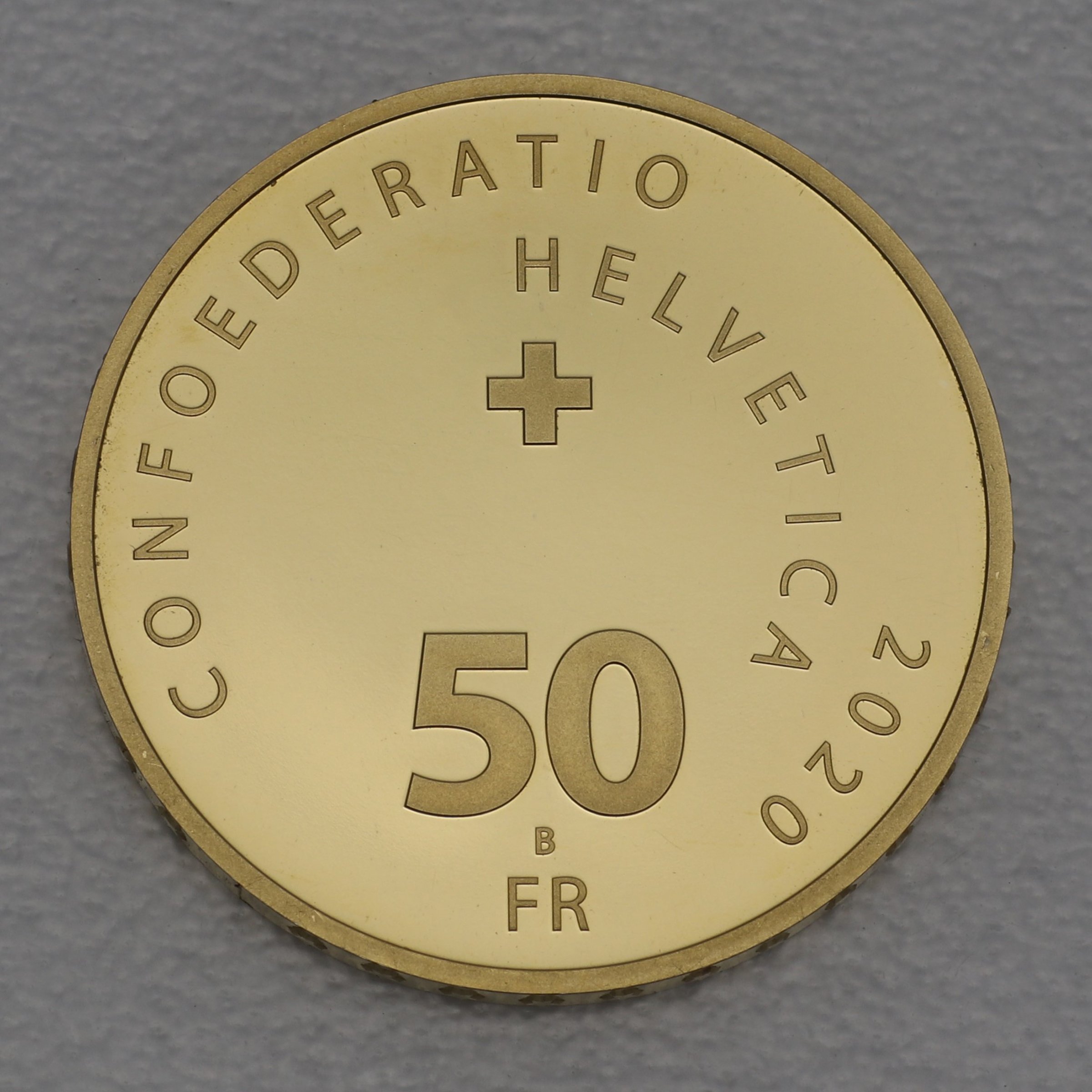 Goldmünze 50 Franken "Roger Federer" 2020 (Schweiz) - Detailansicht 1