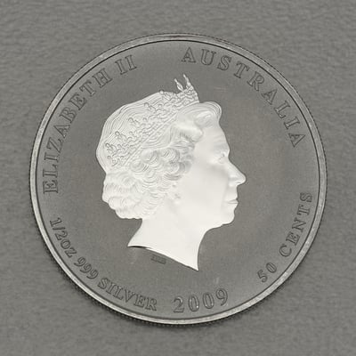Silbermünze 1/2oz "Ochse" 2009 Lunar II – Year of the Ox (Australien) - Miniaturansicht 2