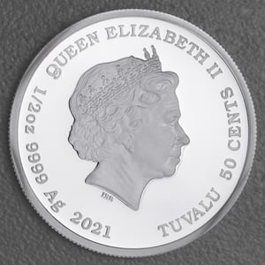 Silbermünze 1/2oz "Dr. No" 2021 (PP/koloriert) James Bond (Tuvalu) - Miniaturansicht 2