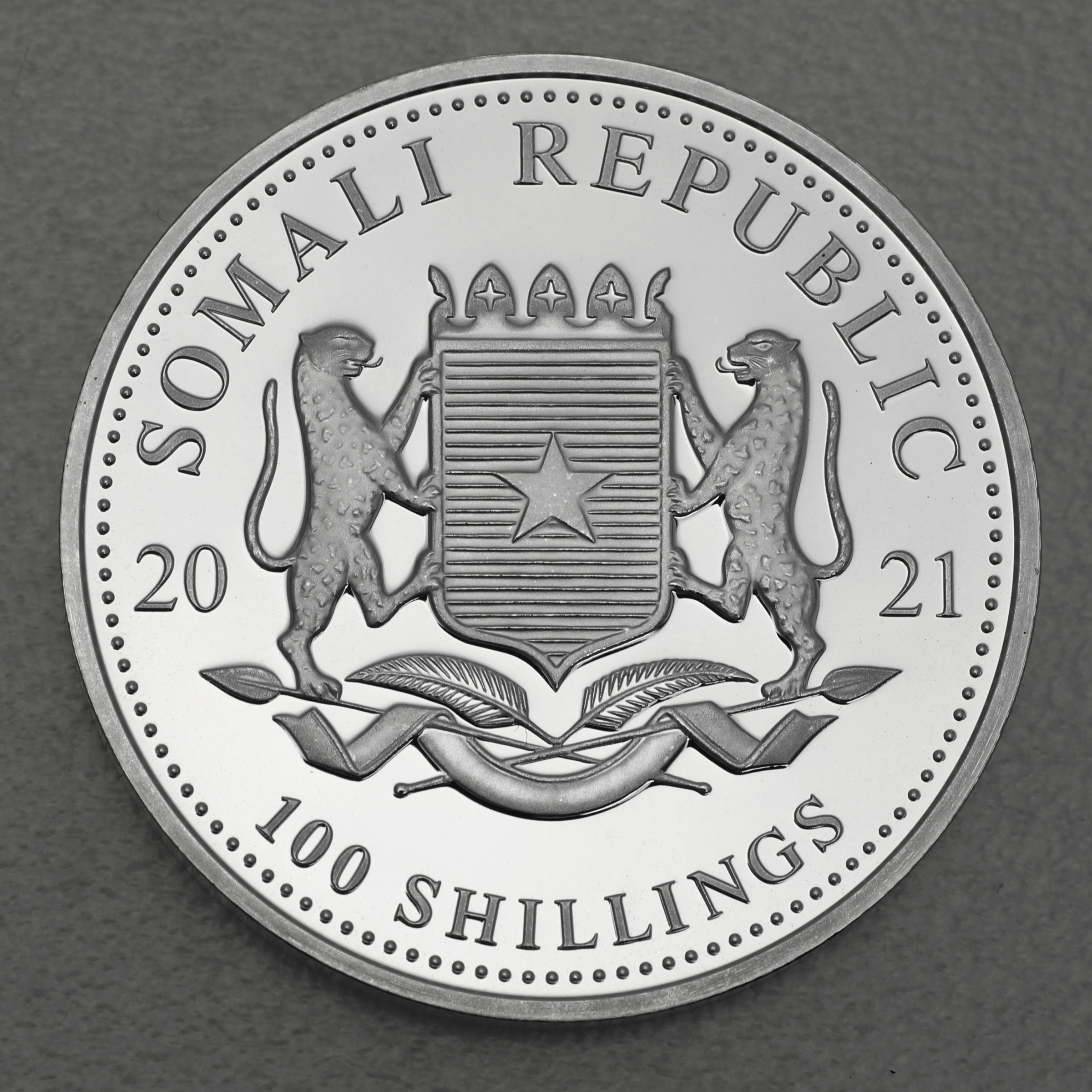 Silbermünze 1oz "Leopard" 2021 African Wildlife (Somalia) - Detailansicht 1