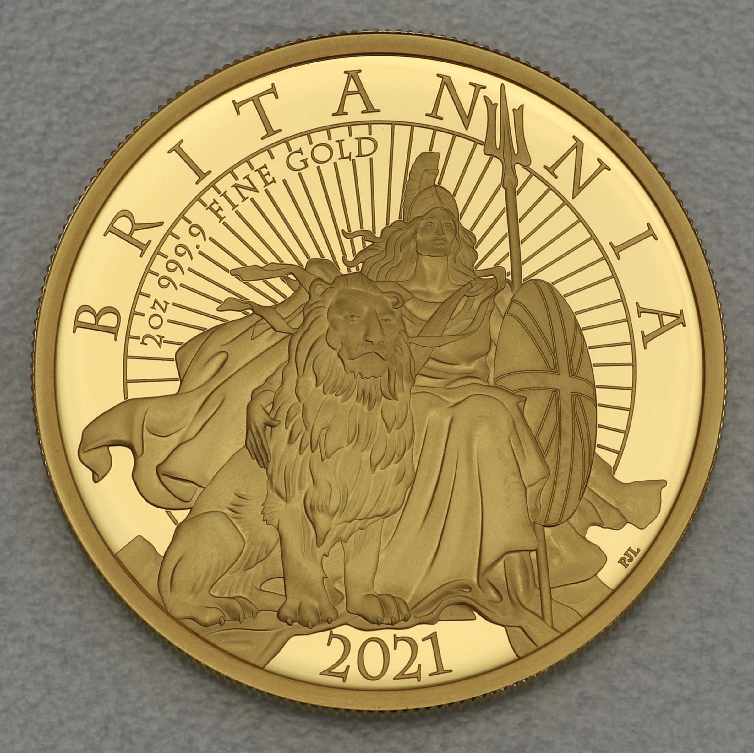 Goldmünze 2oz "Britannia" 2021 (PP) (Großbritannien) - Hauptansicht