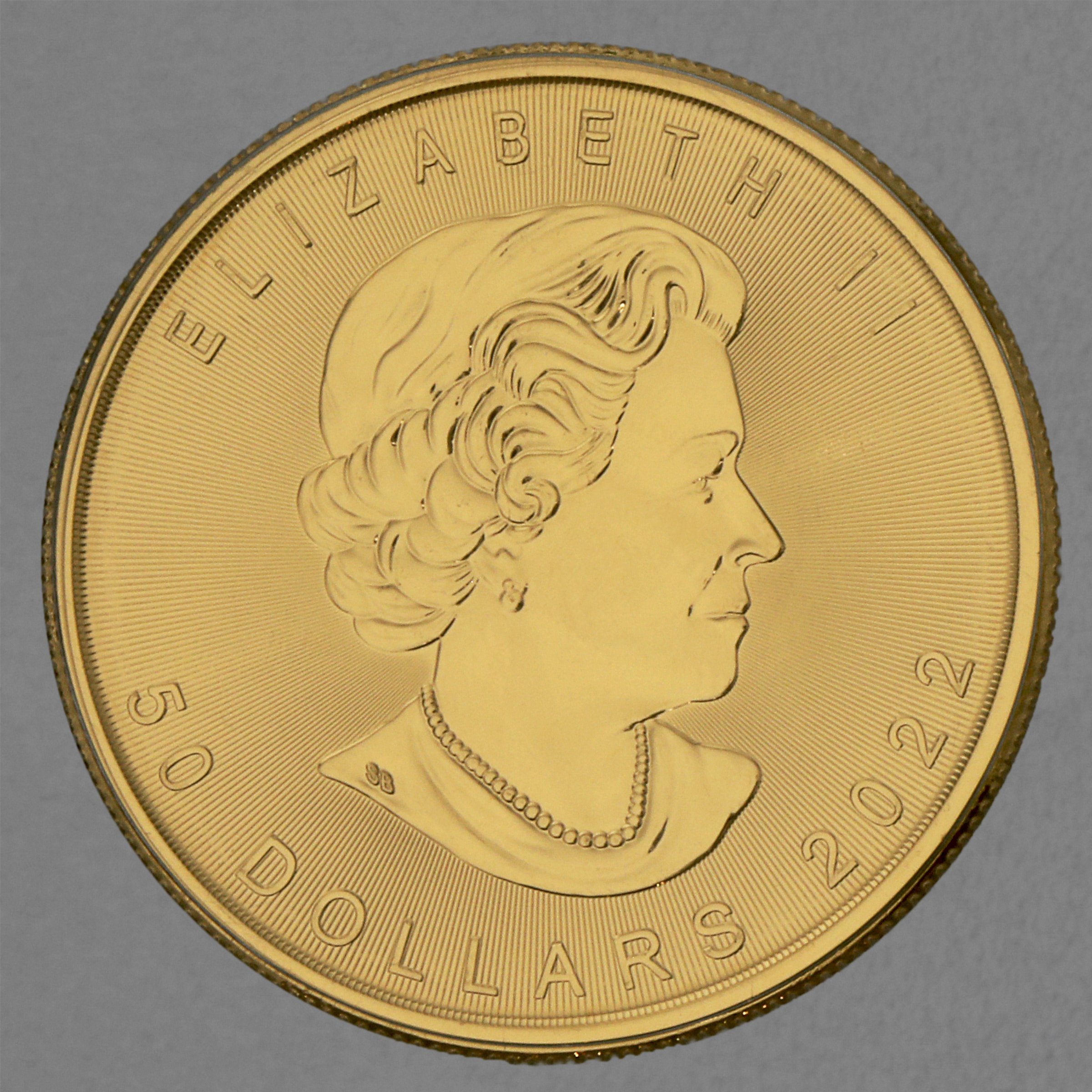 Goldmünze 1oz "Maple Leaf" 2022 Gold from a single mine – Meliadine (Kanada) - Detailansicht 1