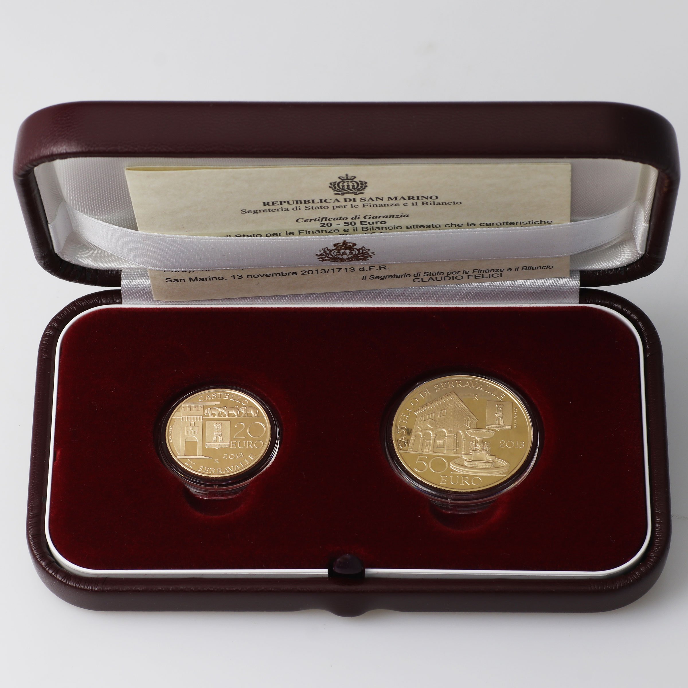 Goldmünzen 20 Euro + 50 Euro 2013 Set - 2teilig (San Marino) - Hauptansicht