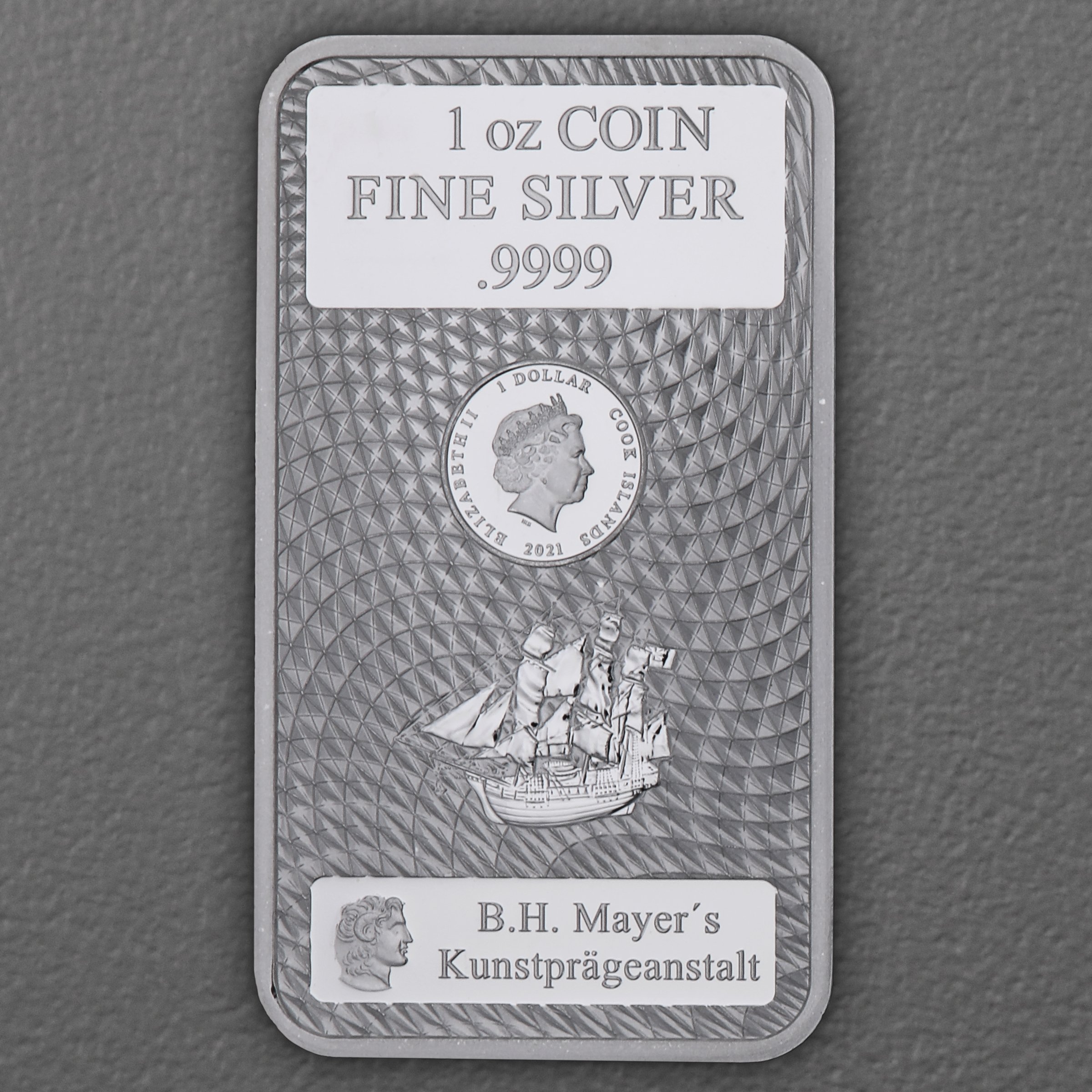 Silbermünzbarren 1oz "New Generation" 19% (Cook Islands) - Hauptansicht