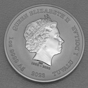 Silbermünze 1oz "Casino Royale Chip" 2023 James Bond (Tuvalu) - Miniaturansicht 2
