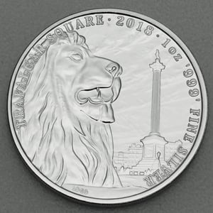 Silbermünze 1oz "Trafalgar Square" 2018 Landmarks of Britain (Großbritannien) - Miniaturansicht 1