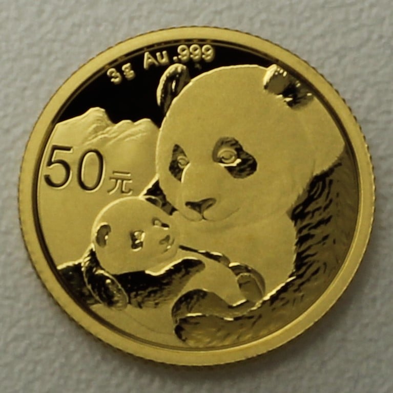 Goldmünze 3g "Panda" 2019 (China) - Hauptansicht