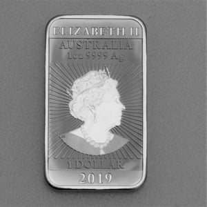 Silber Münzbarren 1oz "Rectangular Dragon" 2019 (Australien) - Miniaturansicht 2