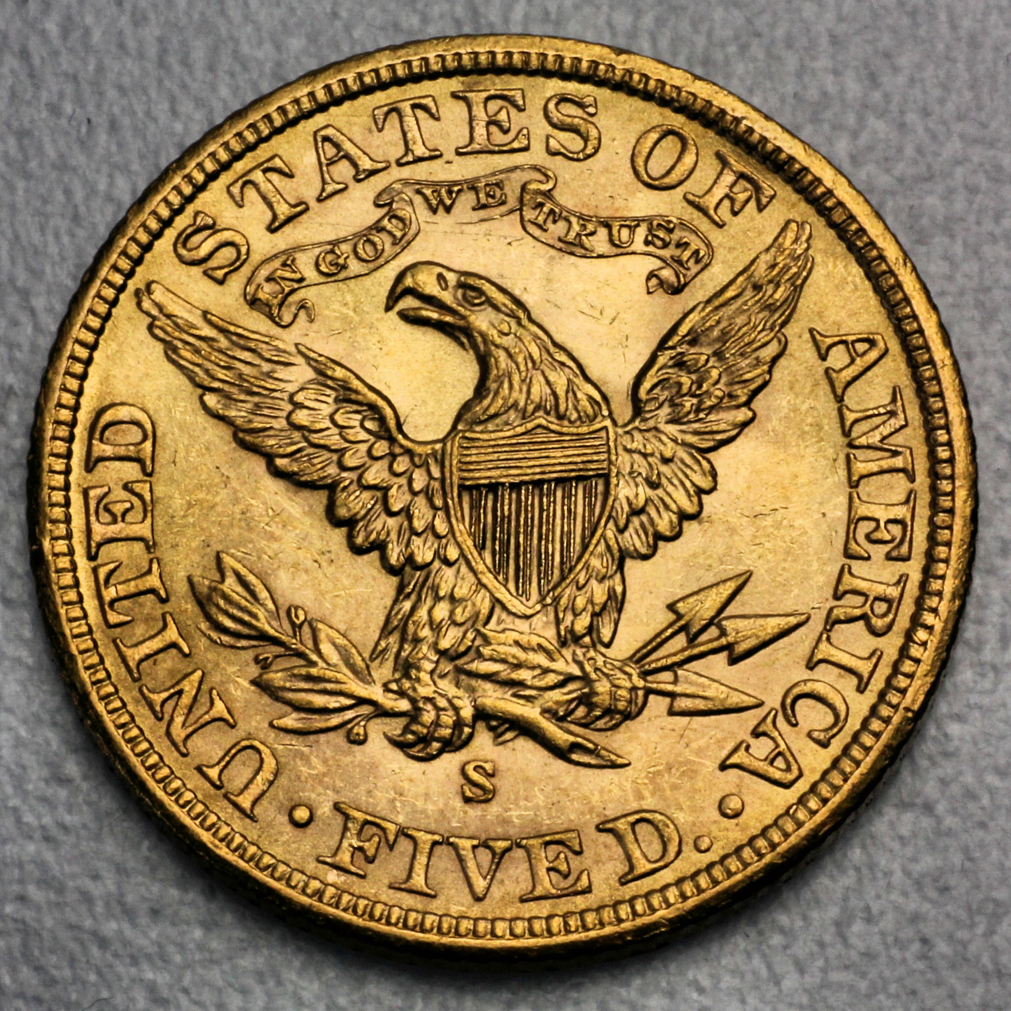 Goldmünze 5 Dollar "Liberty Half Eagle" (USA) - Detailansicht 1