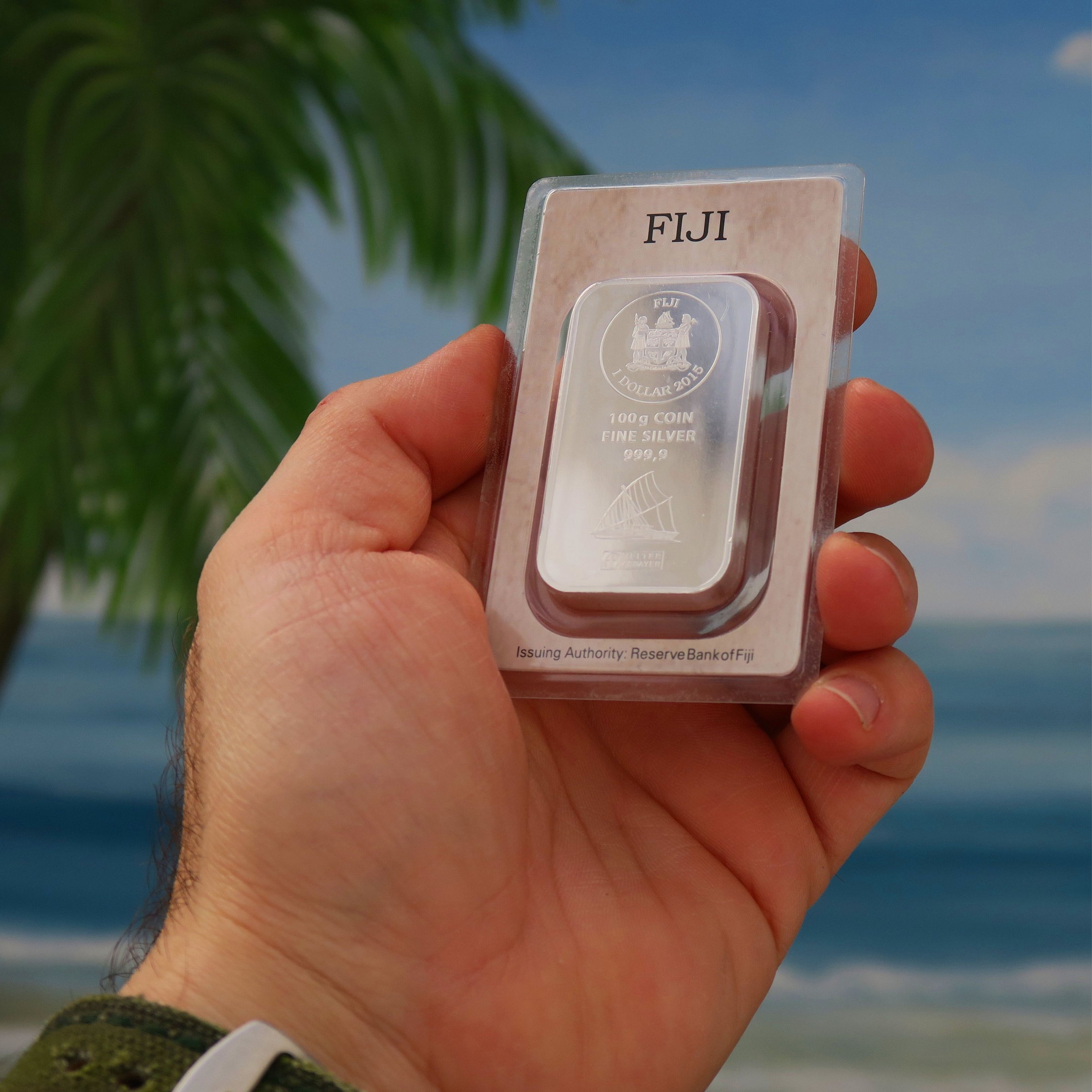 Münzbarren 100g "Fiji" (ARGOR-HERAEUS) geprägt - Detailansicht 4
