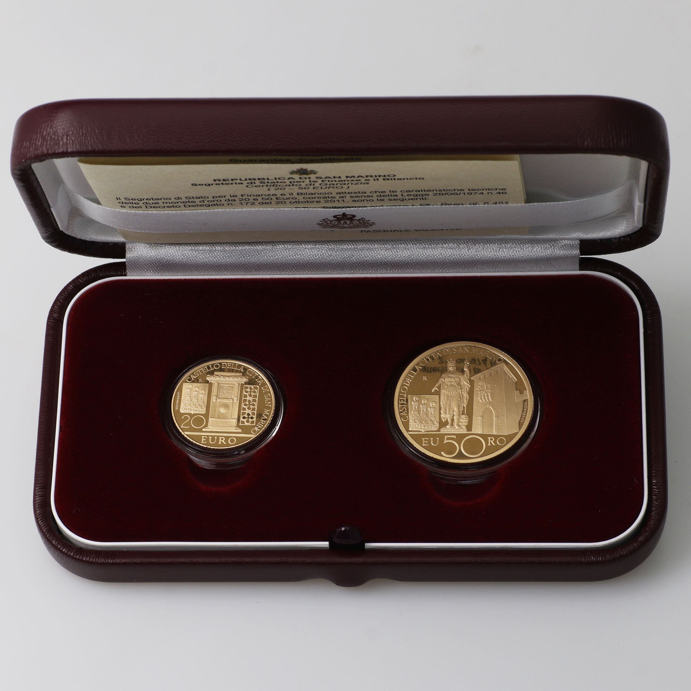 Goldmünzen 20 Euro + 50 Euro 2011 Set - 2teilig (San Marino) - Hauptansicht