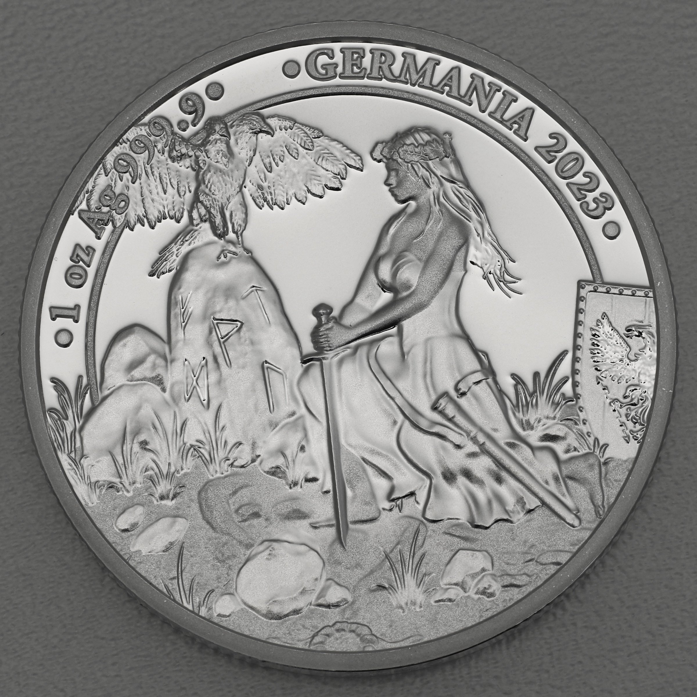 Silbermedaille 1oz "Germania" 2023 (PP) (Polen) - Hauptansicht