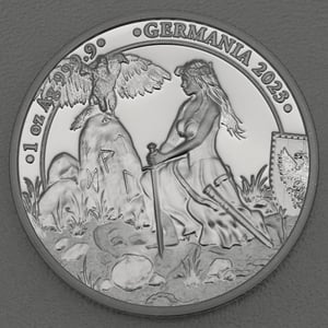 Silbermedaille 1oz "Germania" 2023 (PP) (Polen) - Hauptansicht