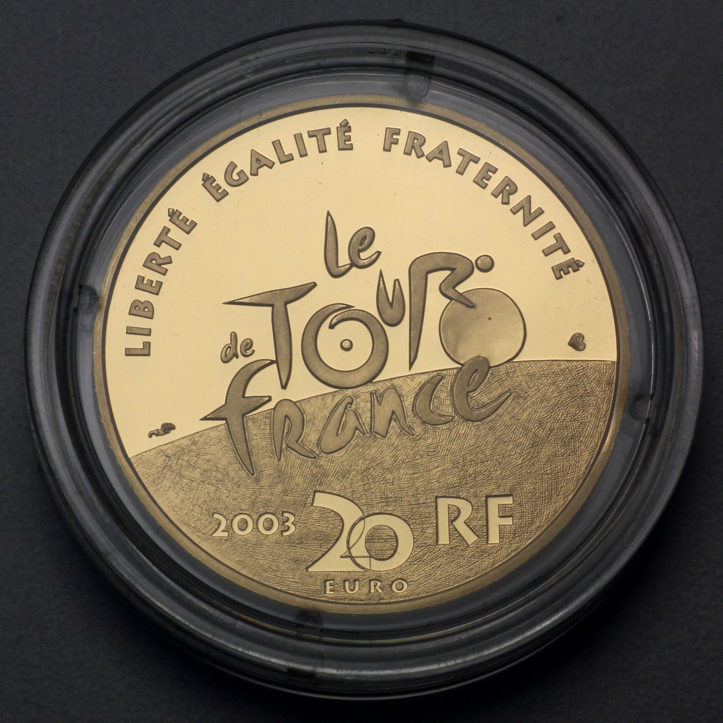 Goldmünze 20 Euro "Tour de France" 2003 100 Jahre Jubliäum (Frankreich) - Detailansicht 1