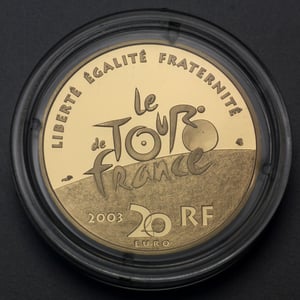 Goldmünze 20 Euro "Tour de France" 2003 100 Jahre Jubliäum (Frankreich) - Miniaturansicht 2