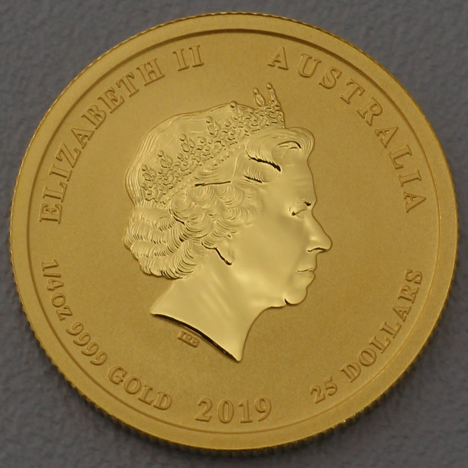 Goldmünze 1/4oz "Schwein" 2019 Lunar II – Year of the Pig (Australien) - Detailansicht 1