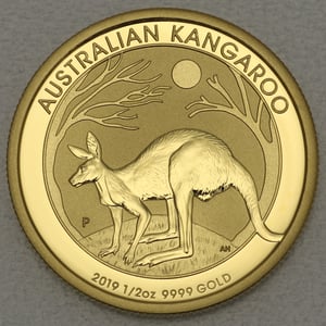 Goldmünze 1/2oz "Känguru" verschiedene Jahrgänge (Australien) - Hauptansicht