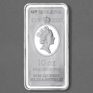 Münzbarren 10oz "St. Helena Standing Britannia" 22 - Miniaturansicht 2