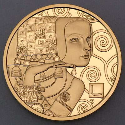 Goldmünze 50 Euro "Erwartung" 2013 (PP) Klimt und seine Frauen (Österreich) - Miniaturansicht 1