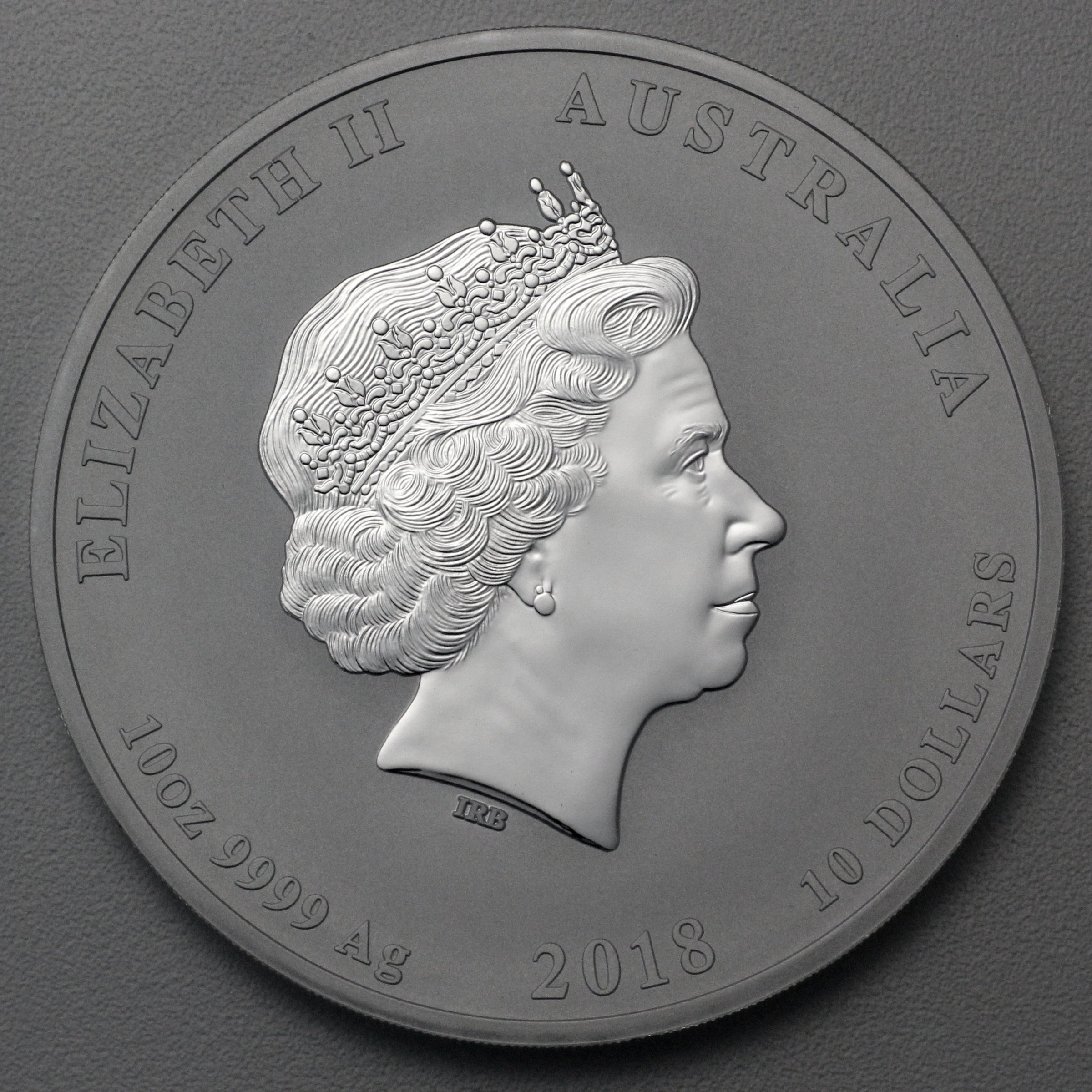 Silbermünze 10oz "Hund" 2018 Lunar II – Year of the Dog (Australien) - Detailansicht 1