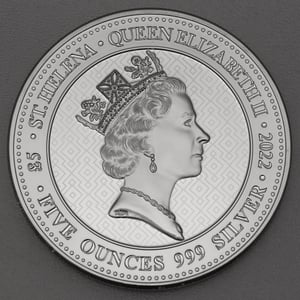 Silbermünze 5oz "Truth" 2022 The Queen s Virtues (St. Helena) - Miniaturansicht 2