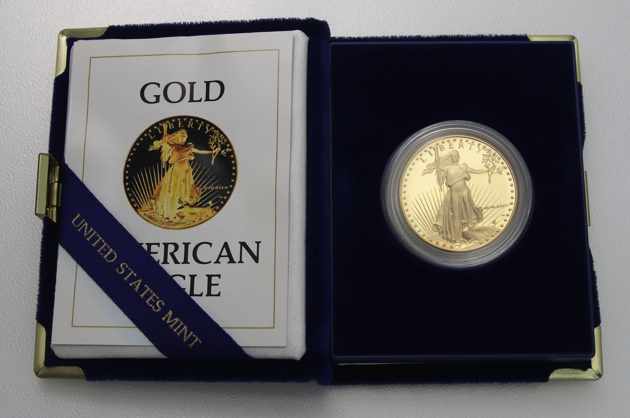 Goldmünze 1oz "American Eagle" 1986 (PP) (USA) - Detailansicht 3