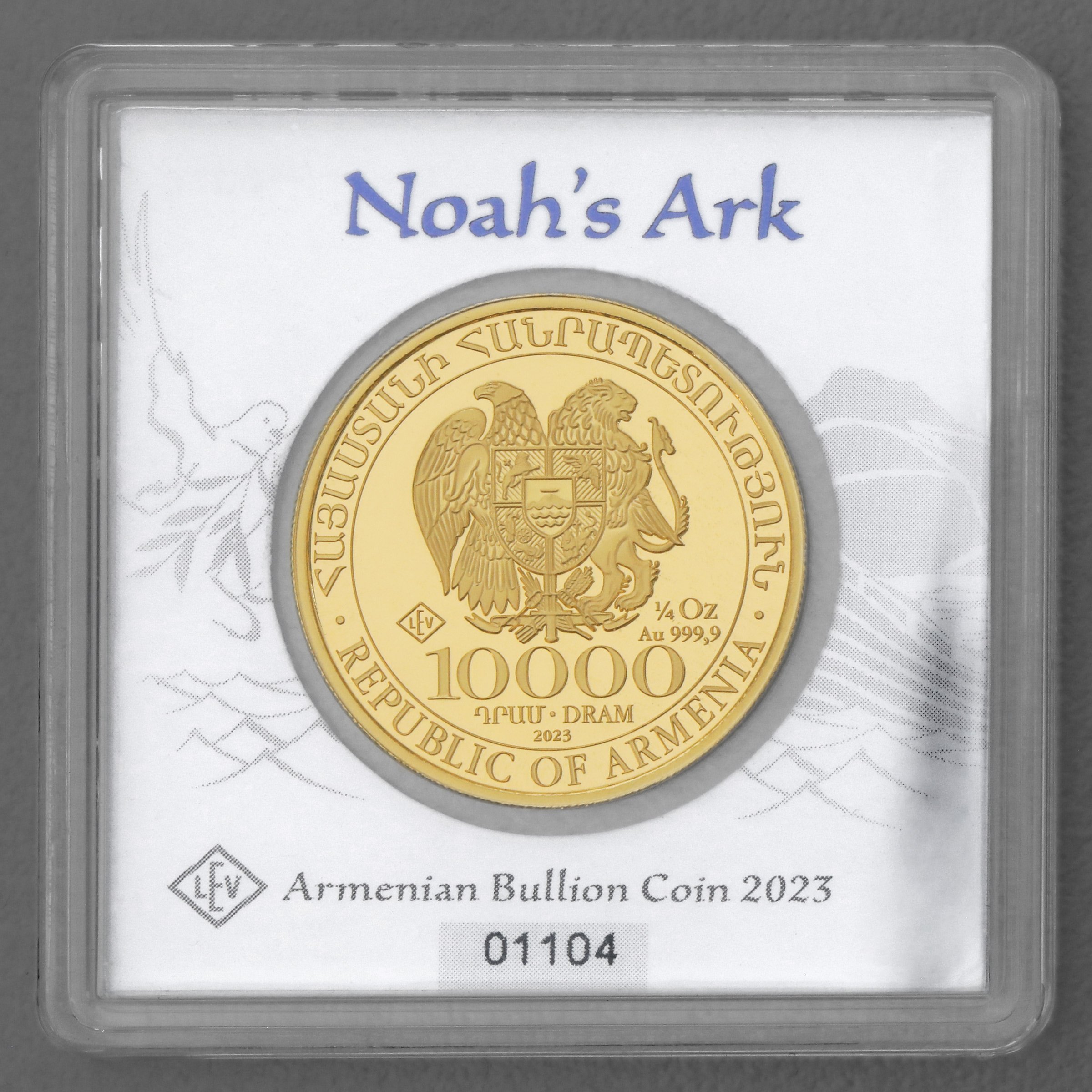 Goldmünze 1/4oz "Arche Noah" 2023 (Armenien) - Detailansicht 3
