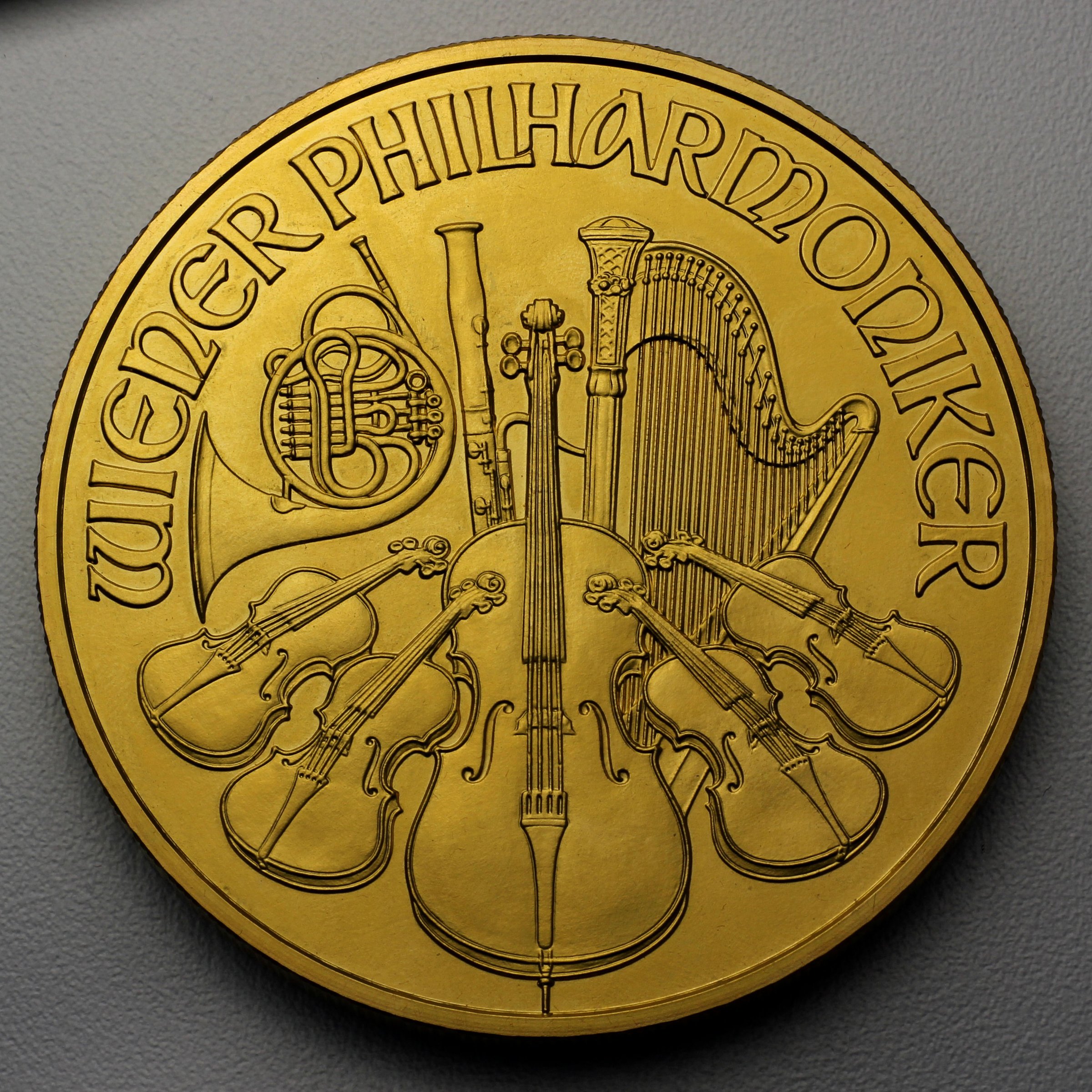 Goldmünze 20oz "Wiener Philharmoniker" 2009 20-jähriges Jubliäum (Österreich) - Detailansicht 1