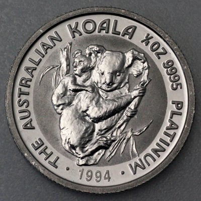 Platinmünze 1/4oz "Koala" (Australien) - Miniaturansicht 1