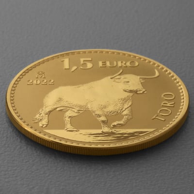 Goldmünze 1oz "Der Stier" 2022 (Spanien) - Miniaturansicht 3