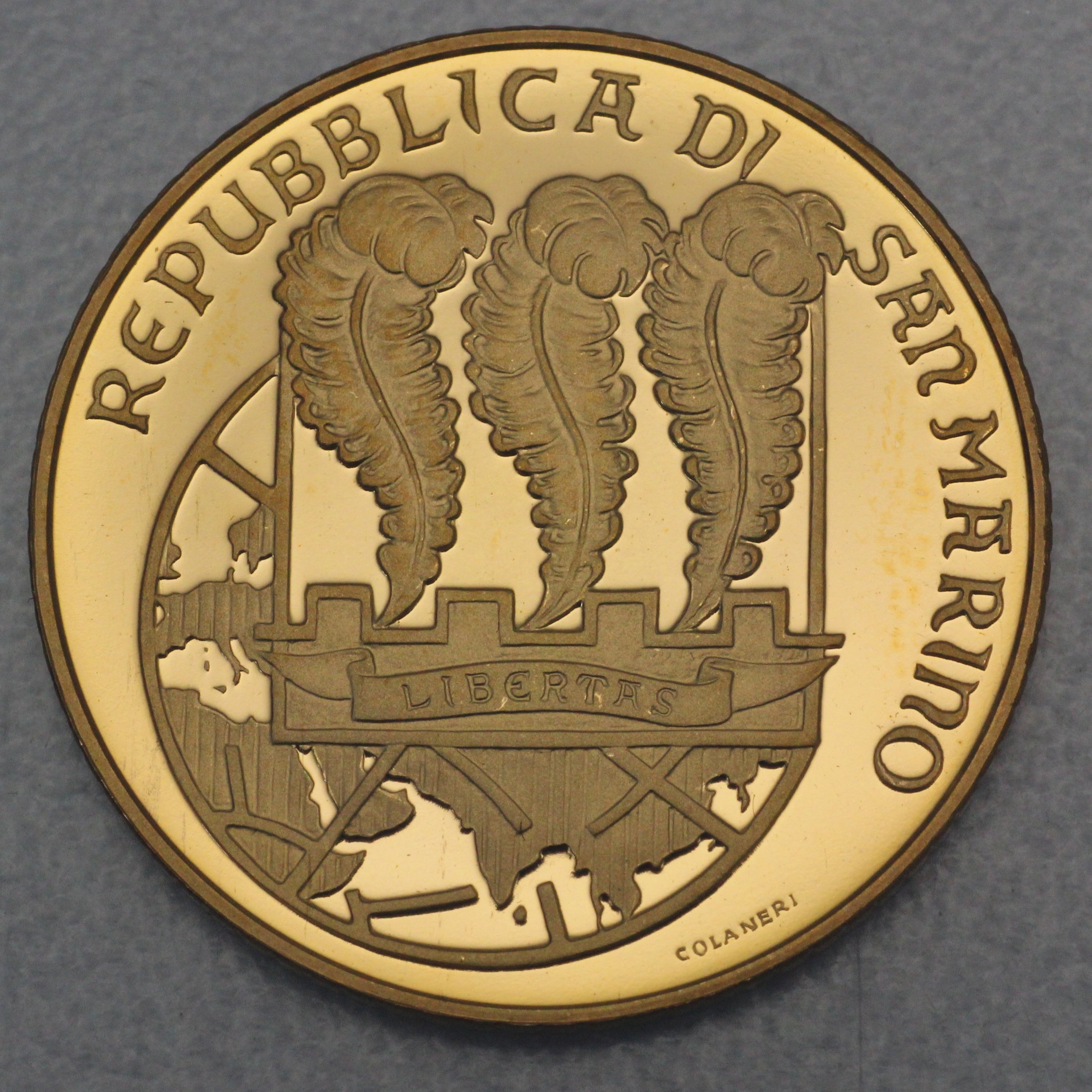 Goldmünze 20 Euro "I viaggi di Marco Polo" 2004 (PP) 750. Geburtstag Marco Polo (San Marino) - Detailansicht 1