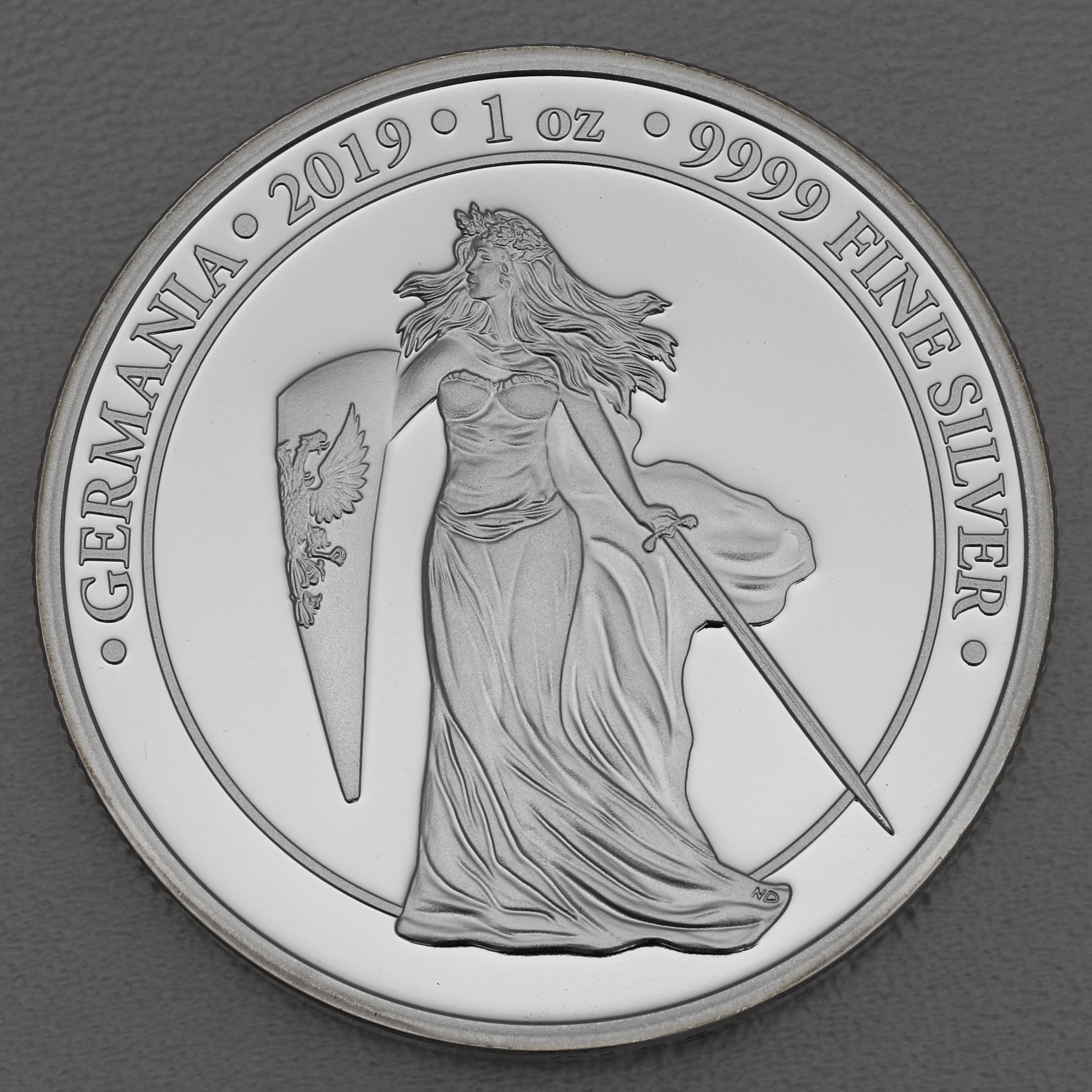 Silbermedaille 1oz "Germania" 2019 (PP) (Polen) - Hauptansicht