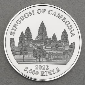 Silbermünze 1oz "Lost Tigers of Cambodia" 2022 (Kambodscha) - Miniaturansicht 2