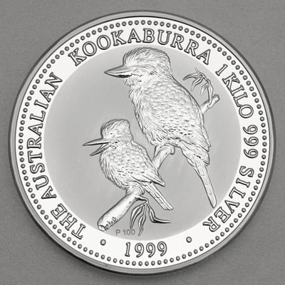 Silbermünze 1kg "Kookaburra" 1999 (Australien) - Miniaturansicht 1