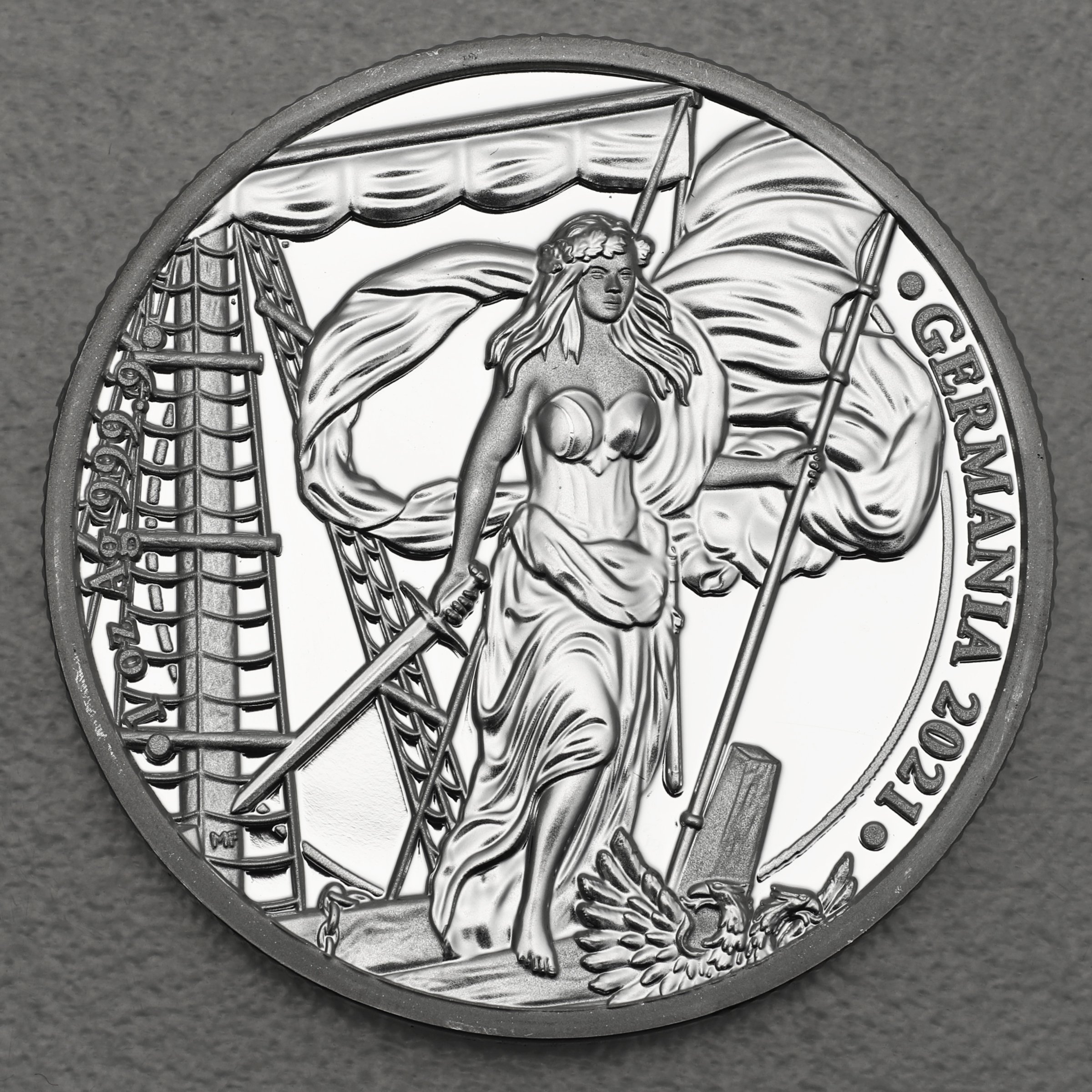 Silbermedaille 1oz "Germania" 2021 (PP) (Polen) - Hauptansicht