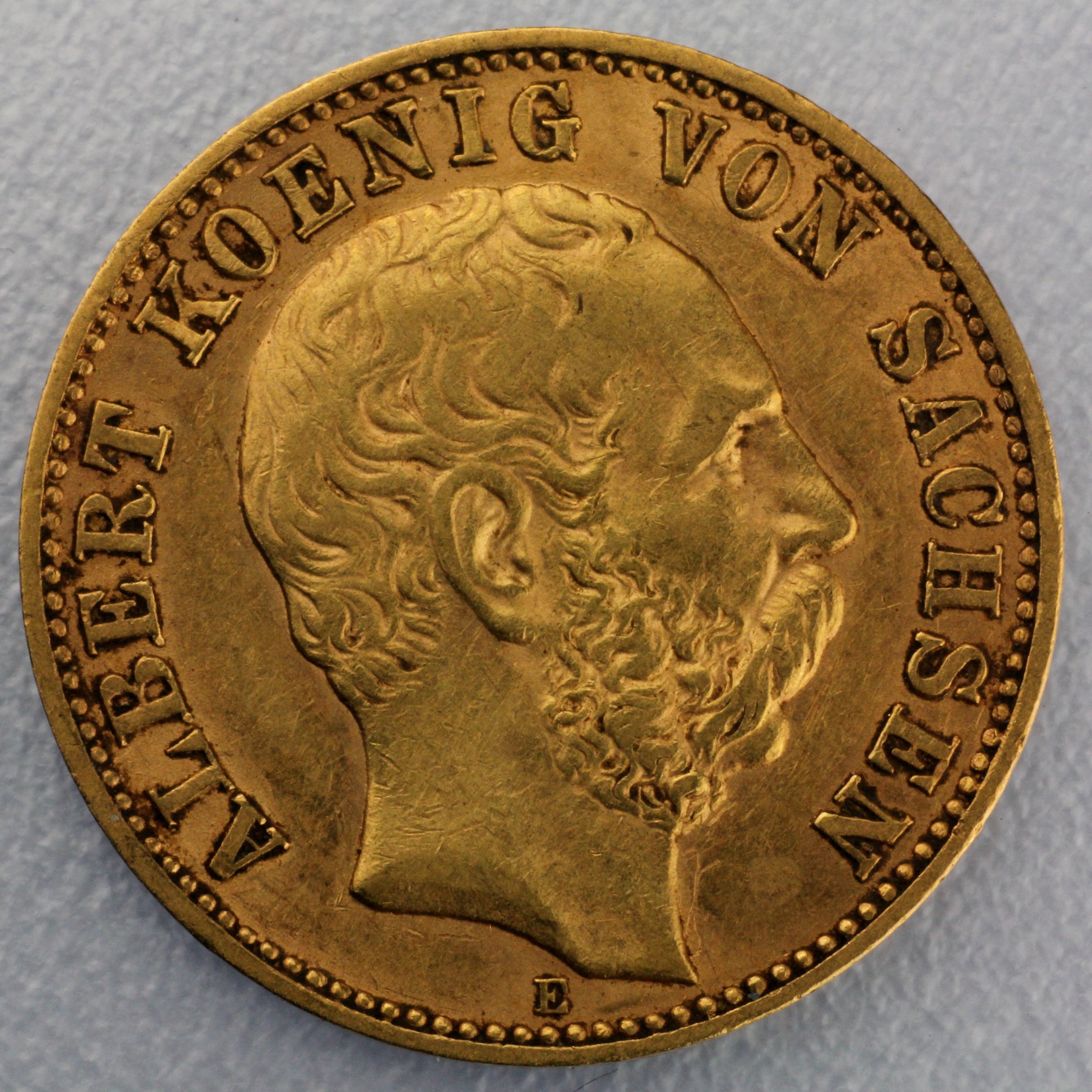 Goldmünze 10 Mark "Albert" (Sachsen) - Hauptansicht