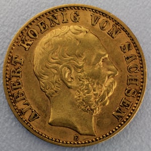Goldmünze 10 Mark "Albert" (Sachsen) - Miniaturansicht 1