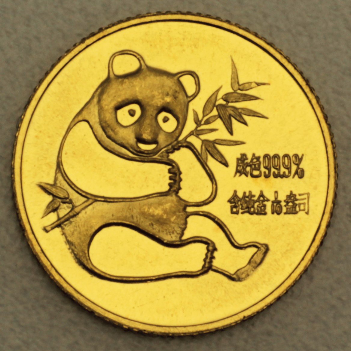 Goldmünze 1/10oz "Panda" 1982 (China) - Hauptansicht