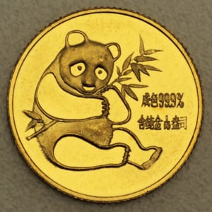 Goldmünze 1/10oz "Panda" 1982 (China) - Hauptansicht