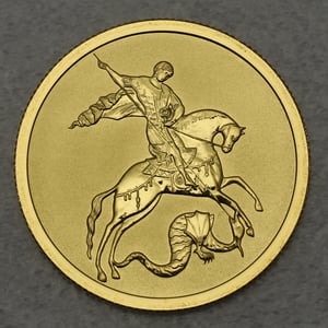 Goldmünze 50 Rubel "Heiliger Georg" 2006-2015 (Russland) - Hauptansicht