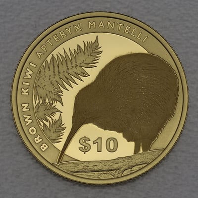 Goldmünze 1/4oz "Kiwi" 2015 (Neuseeland) - Miniaturansicht 1