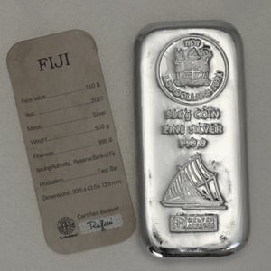 Münzbarren 500g "Fiji" (ARGOR-HERAEUS) gegossen diff. - Miniaturansicht 2