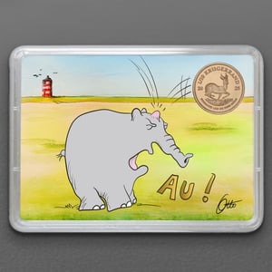 Goldmünze 1/10oz "Krügerrand" Motivbox Ottifant - Au! (Südafrika) - Hauptansicht