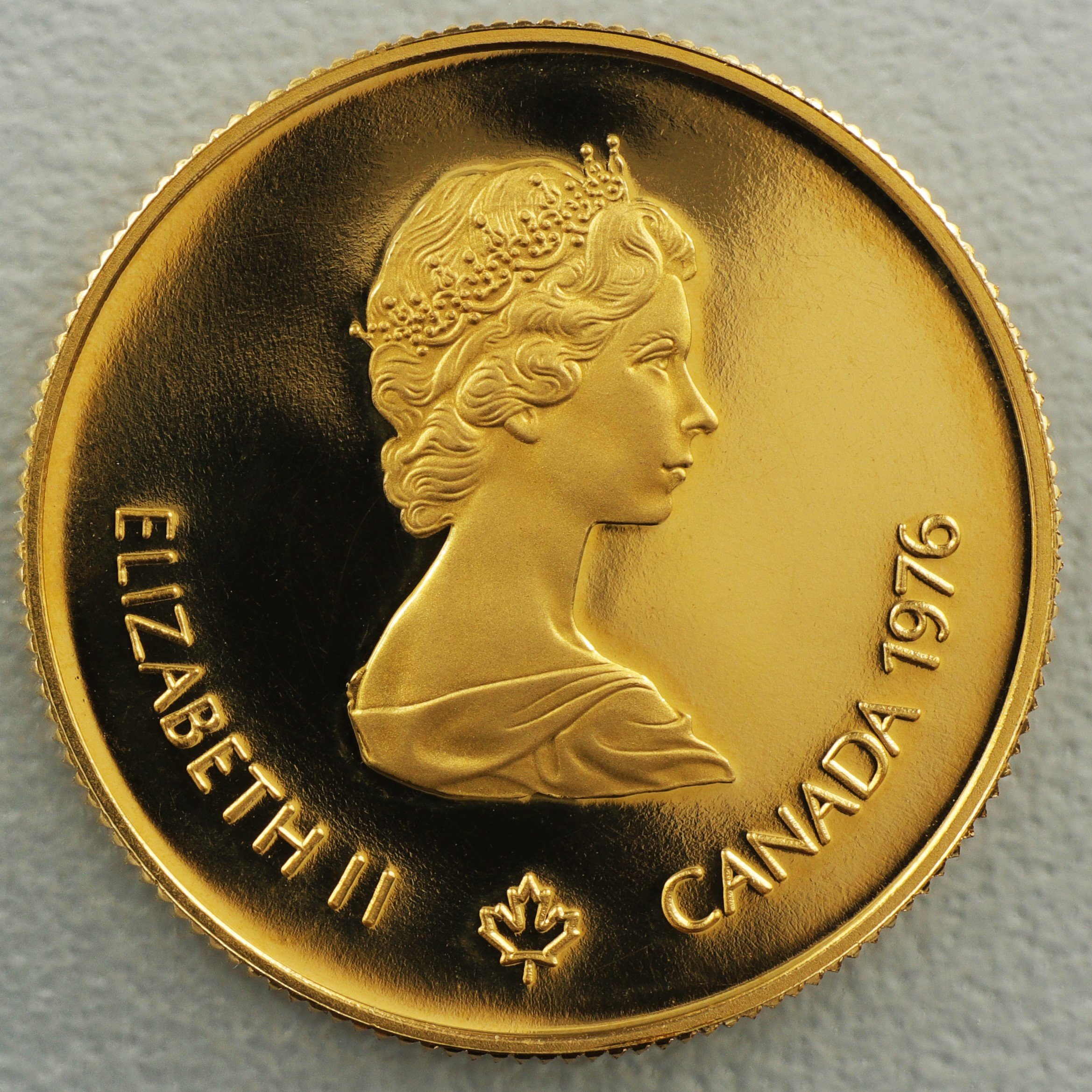Goldmünze 100 Dollar "Montreal" 1976 (Kanada) - Detailansicht 1